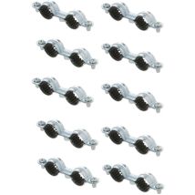 10 colliers isophonique double M7 x 150 pour tube Ø12 Arcanaute