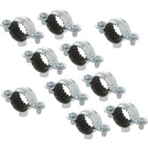 10 colliers isophonique simple M7 x 150 pour tube Ø22 Arcanaute