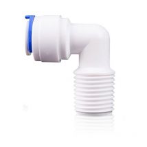Rosmmel - Conector rápido codo rosca 1/4' macho a tubo 1/4'