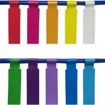 10 couleurs, Paquet de 300, Étiquette de Cables Auto-adhésif Autocollant, Étanche Résistant à la Déchirure, A4
