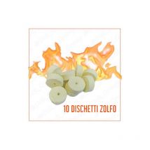 10 Dischi Dischetti Zolfo Pastiglie Antigoccia Disinfezione Detergenti Botti Contenitori Vino Apicoltura