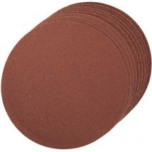 Lot de 10 disques abrasifs autocollants 150 MM grains assortis Silverline 787856