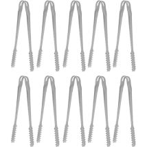10 Eiszangen Aus Edelstahl – Ideal Für Küche, Grill Und Bar – 15 Cm – Leicht Zu Reinigen Und Sicherer Griff