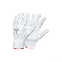 Gant cuir blanc Singer tout fleur de bovin - manutention légère à sec - taille 11 - 50F11