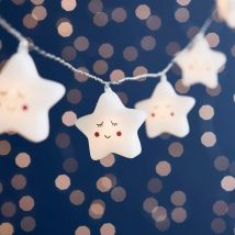 10 guirlandes lumineuses étoilées à led pour chambre d'enfant à piles
