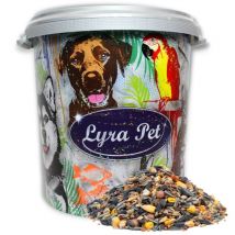 10 kg de nourriture dispersée Lyra Pet du mélange universel alb-mühle dans un bac de 30 litres