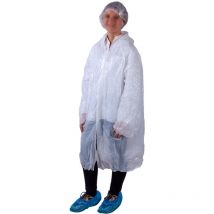 10 Kits visiteur charlotte + blouse + surchaussures