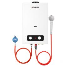 Camplux - BD264-DE 10 Liter Gasdurchlauferhitzer, Outdoor-Warmwasserbereiter, lpg, 50mbar, für Wohnmobile/Camping/Garten/Winzige Häuser