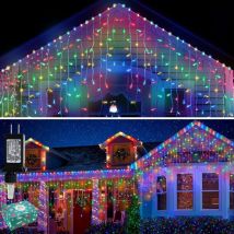 10 m 300 led pour extérieur, guirlande lumineuse de Noël, 8 modes, guirlande lumineuse étanche pour chambre à coucher, gazebo, jardin, fête de