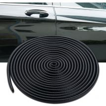 XVX - 10 m, negro) Protector de borde de puerta de coche, tira de sellado de goma en forma de u para sedanes, camiones, suv, vehículos todoterreno y