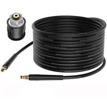 Paryou - 10 m Tuyau pour Kärcher nettoyeur haute pression, flexible pour Kärcher nettoyeur haute pression, Tuyau à haute pression pour Kärcher K2 K3