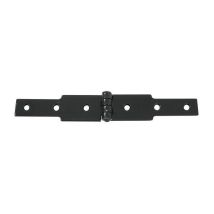 Bisagra de concha, 50 x 3 mm, 2 x L.140 mm, negra