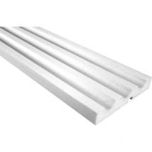 MC124 Fassadenprofile Fensterleisten Außenstuckleisten modern Restposten expandiertes Polystyrol: 30 Meter / 15 Leisten