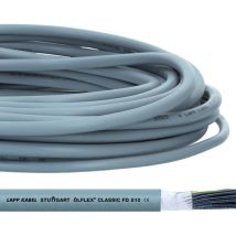 10 Meter Lapp 0026105 ölflex classic fd 810 Steuerleitung 12x0,5 mm² grau mit grün-gelbem Schutzleiter i hochflexible Schleppkettenleitung i