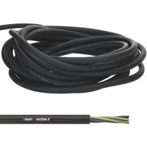 10 Meter Lapp 1600253 H05RN-F 3x1 mm² Gummileitung flexibel i UV-resistent i robust i dünnes Gummikabel 3G1 schwarz mit Schutzleiter für Handgeräte