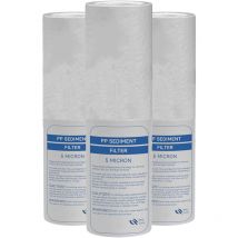 Desineo - 10 Mikron Antisediment Ersatzkit aus Polypropylen (3 Stücke) für 9-3 / 4 - 10 Zoll Filterhalter 2