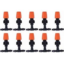 Ousudela - 10 Misting Nozzles for Drip Irrigation, Sprinkler Head Atomizer, Sprinkler Spray,Micro Drip Irrigation Drippers Sprinkler Kits Sprinkler