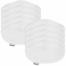 Polti - 10 mopas reutilizables para cepillo Vaporetto Vaporforce, PAEU0332 Mopas de repuesto lavables para cepillo Vaporetto Vaporforce