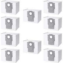 10 Pack Dust Bags for Roborock S8+/S8 Pro Ultra S7 MaxV Ultra S7 Pro Ultra Q7+ Q7 Max Plus Q5+ T8 Robot Vacuum Cleaner, Large Capacity Replacement