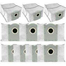 10 Pack Replacement Bags for Ecovacs T50 Pro Omni/Robot Vacuum Cleaner - High Capacity Disposable Bags MUMU