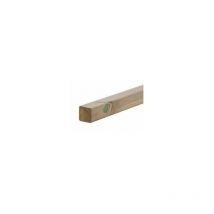 Sicashop - 10 Pali quadrati in legno conifera impregnati mm 90 x 90 x 1500 mm