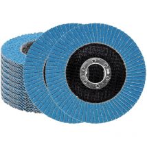 10 pcs 4.5 Inch 80 Sanding Discs High Density Aluminum Oxide Abrasive Grinding Wheels Grinder Disc for Metal and Wood Grinding(FD080)