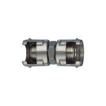 Ani.officine Meccaniche - Raccord de jonction Ani 12/A avec 2 e'crous fraise's Raccordement 1/4' corps laiton et e'crous zamak
