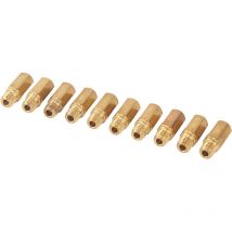 Jeffergarden 10 Pcs Carburateur Principaux Jets Métal 5mmx0.8 Filetage Buse Principale Remplacement pour Keihin pwk pe oko koso