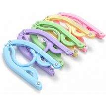 10 Pcs Cintres de Voyage - Cintres Portables Pliants Accessoires de Voyage Pliable Séchoir à Linge pour Voyage