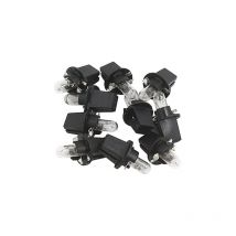 Gotrays - 10 Pcs dc 12V 1,2 w T5 led Birne Dashboard Licht Gelb für Auto Innen