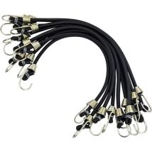 10 Pcs Elastiques Tendeurs Robustes Tendeurs avec Crochets Court Tendeur 12.12in