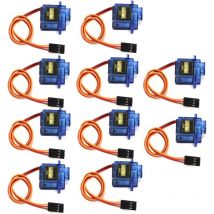 10 pcs Micro Servo Avion Servo Hélicoptère Servo Beaucoup Ambition SG90 9g Mini Micro Servo Pour rc Hélicoptère Avion Voiture Véhicule Modèles de