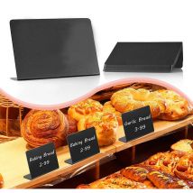 10 Pcs mini tableaux, mini tableau 10 x 7,5 cm, pour buffets, mariages, signalétique alimentaire, fêtes, étiquettes de prix, décoration de table,