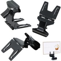 10 pcs Noir,Étiquette Prix Clip Porte cartes - D'étiquetage Clips en Métal, 5,2 2,8 cm, Porte-cartes pour étiquette de prix Porte-photo Photos de