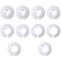 Tinor - 10 Pcs Single Radiator Rosettes, Radiator Rosette, Radiator Pipe Cover, Radiator Pipe Cover, Floor Wall Hole Cover, For Heating, Cover