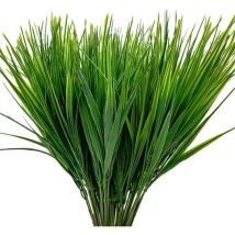 Bdd - Ymyny 10 Pièces Faux Plastique Herbe De Blé Plantes D'Extérieur Artificielles Faux Arbustes De Verdure En Plastique Pour Extérieur Jardin 