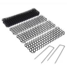 Benobby Kids - 10 pièces tapis répulsifs + 10 pièces u forme ongles jardin bande de piquant creuser arrêt chat chien répulsif tapis dissuasif pic