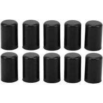 Jeffergarden 10 pièces bouchon d'obturation en Silicone tuyau d'aspiration universel extrémité du Tube bouchon de bonde diamètre intérieur 14mm noir