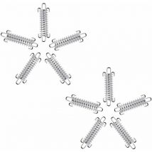 10 Pièces Boucle à Ressort de Tente, Fermoir à Ressort en Acier Inoxydable, Kit de Fixation de Voile Solaire, Fixations d'ombrage de Voile, Utilisé