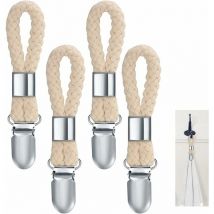 Ahlsen - 10 Pièces Cuisine Serviettes Clips Pince Torchon Pinces à Torchons en Métal Multifonctionnel Clip de Rangement pour Accrocher Torchon