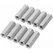 10 pièces écrou à tige hexagonale douille hexagonale écrou entretoise attaches filetées (M6 30cm)