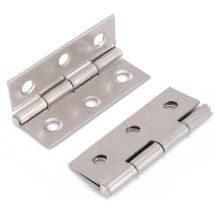 Cyslmuk - 10 pièces en acier inoxydable matériel de meubles de maison charnière de porte longue charnière de porte pour portes d'armoires, charnière