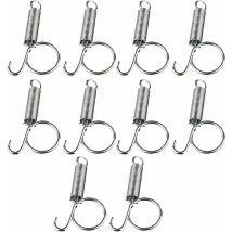 10 pièces en Métal Doigt Printemps Crochet De Verrouillage pour Fixation Pet Cage Porte pour Lapin Cages Portes Lapins Rongeurs Hamsters Écureuils