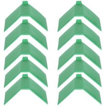 Ej.life 10 pièces en plastique petit vert anti-dérapant conception colombe repos support Pigeon perches perchoir cadre oiseau fournitures