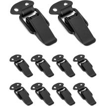 Tigrezy - 10 Pièces Loquet à Ressort Bascule Acier Inoxydable, fermeture à levier, Loquet à Bascule,fermoir, pour coffre à outils boîte de rangement