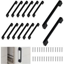 Jn.songs - 10 pcs Poignée de Meuble Poignées de Placard avec Vis pour Bureaux Tiroirs Armoires Placard - 192MM