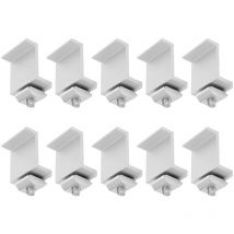 Sjlerst - 10 Pièces pv Panneau Solaire Pince d'extrémité Panneau Solaire Montage z Support Pince en Alliage D'aluminium étanche Panneau