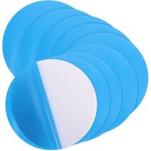 10 Pièces Vinyle Piscine Liner Patch Auto- Adhésif pvc Vinyle Patch de Réparation en Plastique Piscine Patch Kit de Réparation pour Piscines