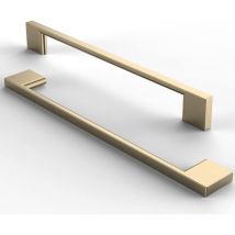 Petites Ecrevisses - 10 Piezas Tirador de Cajón Manijas de Muebles Modernos con Tornillos para Armarios Gabinetes Dorado Cepillado - 192mm