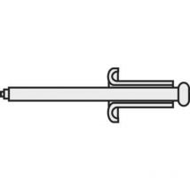 194735 Rivet aveugle (ø x l) 3 mm x 5 mm acier aluminium A35 D7337-AL/ST 10 pc(s) S59893 - Toolcraft